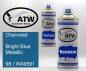 Preview: Chevrolet, Bright Blue Metallic, 98 / WA9591: 400ml Sprühdose + 400ml Klarlack - Set, von ATW Autoteile West.
